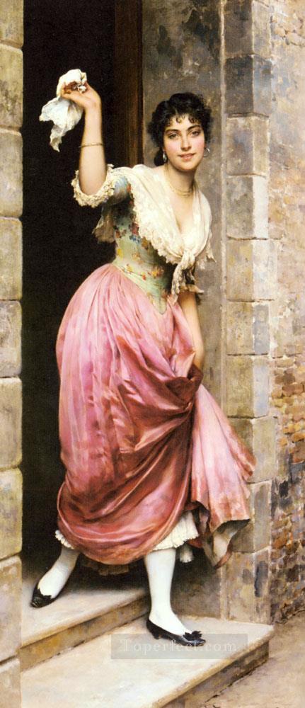 The Farewell lady Eugene de Blaas Oil Paintings